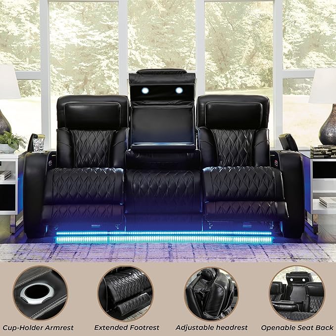 Signature Design by Ashley Boyington Contemporary Leather Match Power Reclining - Image 8