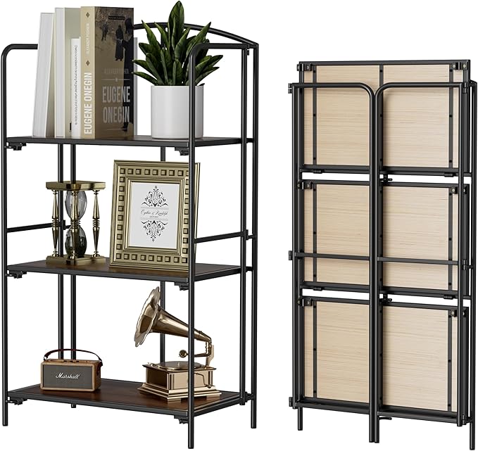 Crofy No Assembly Folding Bookshelf by CrofyLLC