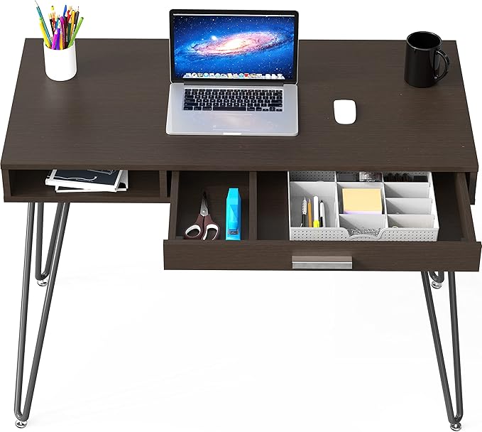 SHW Home Office Computer Hairpin Leg Desk - Image 6