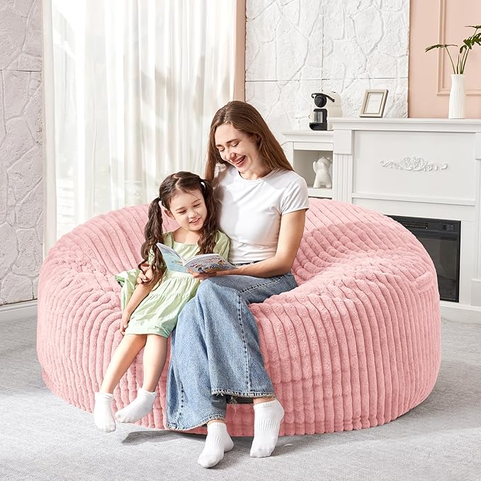 HABUTWAY 3FT Bean Bag Chair, Memory Foam Beanbag Chair - Image 5