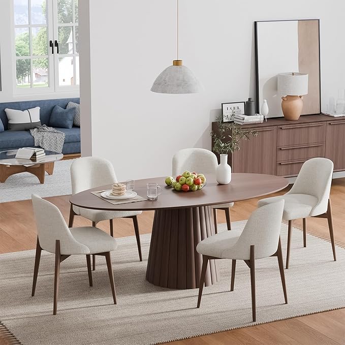 Casaphoria 67" Oval Dining Table, Modern Wood Kitchen Table - Image 3