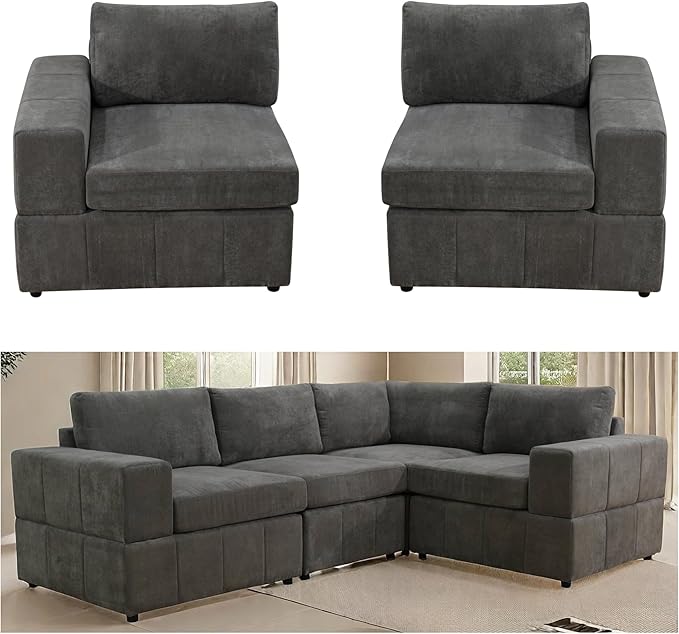 Sectional Couches Sofa for Living Room, 101″ Modern L Shaped Couch - Image 5