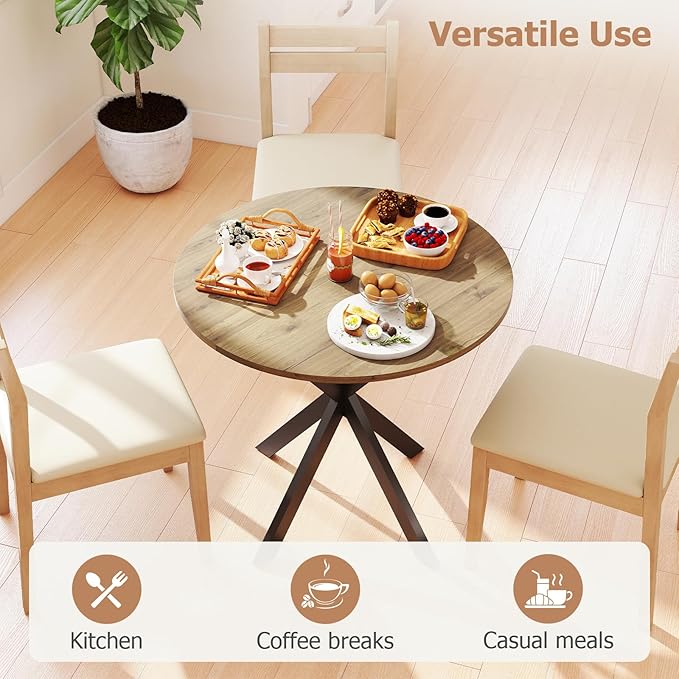 Round Dining Table, 31.5" Small Dining Table - Image 5