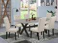 East West Furniture X697EL635-7 7 Piece Dining Room Furniture Set Consist of a by EastWestFurniture