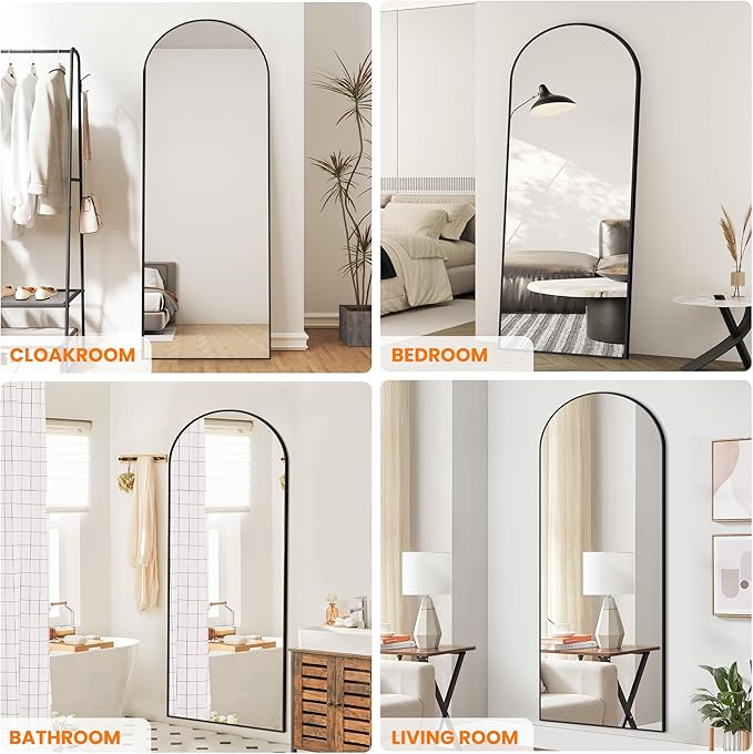 Full Length Arched Mirror, Living Room, Dressing Room - Image 3