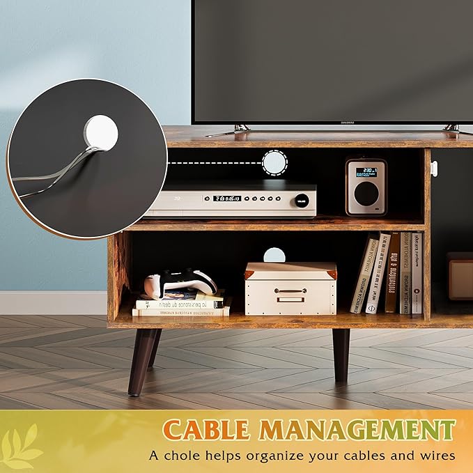 WLIVE TV Stand for 43 Inch TV, Small Entertainment Center - Image 6