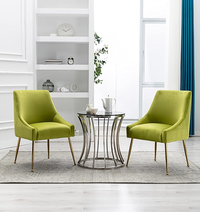 Velvet Dining Chairs, Furniture Collection Modern Contemporary Upholstered - Image 2