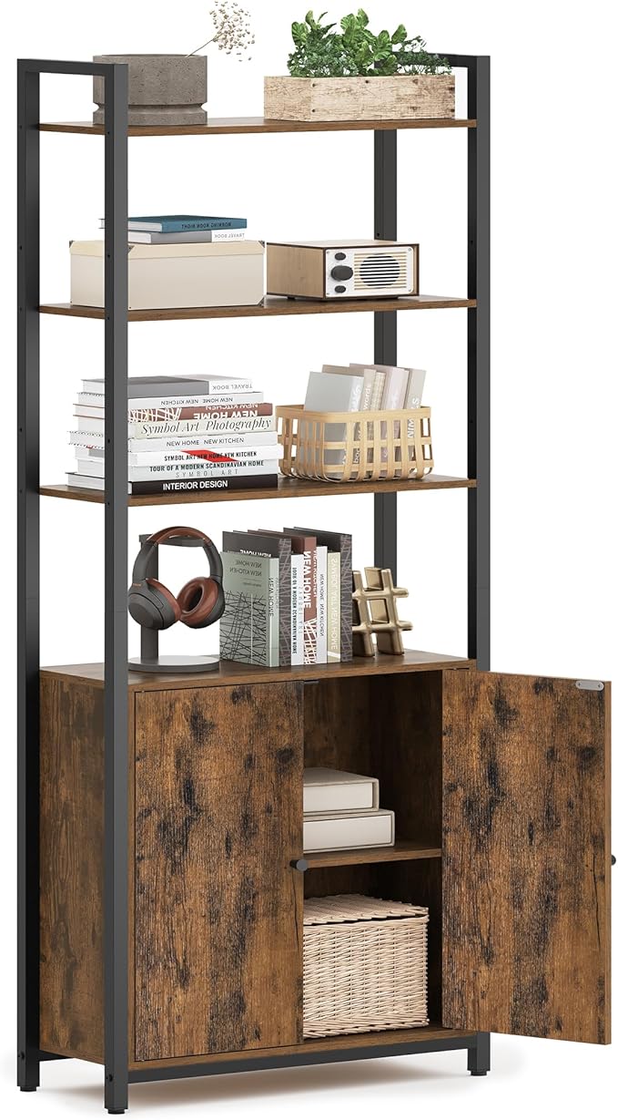 VASAGLE 6-Tier Bookshelf, Tall Bookcase by VASAGLEbySONGMICSHOME