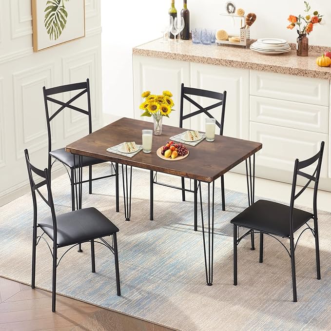 VECELO 5-Piece Dining Table Set - Image 2
