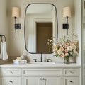 ANDY STAR Black Oval Mirrors for Bathroom, 24x36 Inch Oblong Bathroom Mirrors by ANDYSTAR