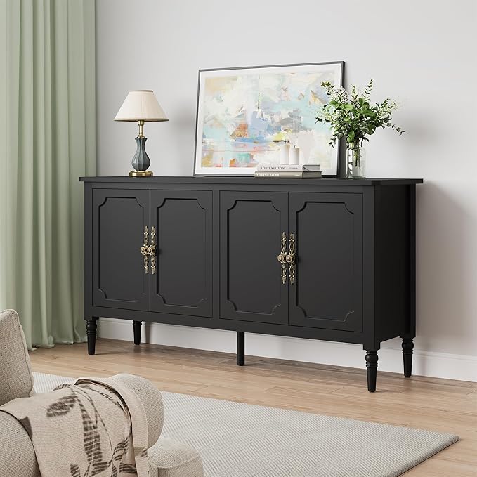 Console Cabinet, Wood Buffet Cabinet, Media Cabinet - Image 9