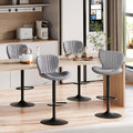 Shintenchi Bar Stools Set of 4 Modern Swivel Bar Chairs, Counter Height Faux by Shintenchi