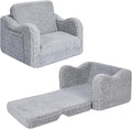 Kids Couch for Toddlers, 2-in-1 Kids Sofa Chair, Comfy Soft Foldable Toddler by ONEKUKA