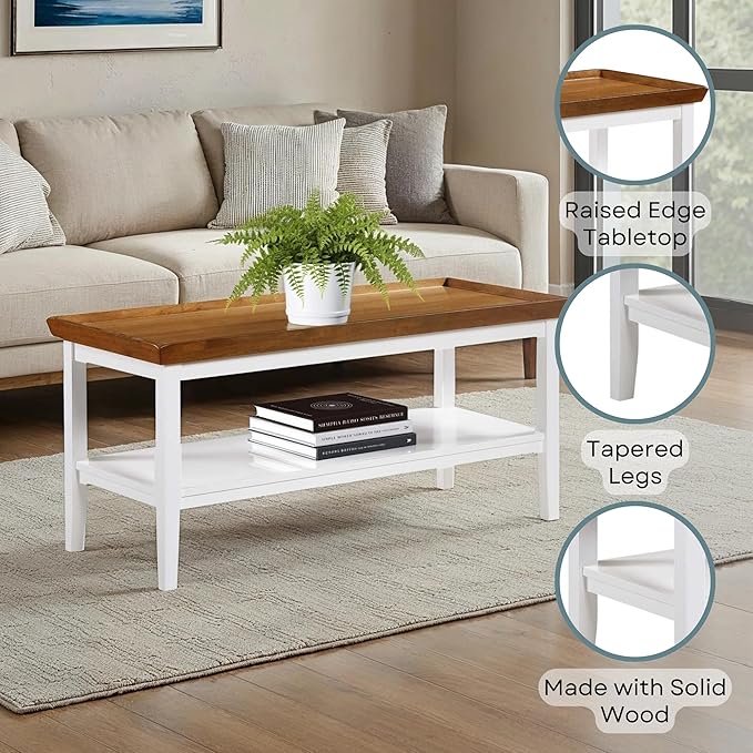 Convenience Concepts Ledgewood Coffee Table 42" - Image 6