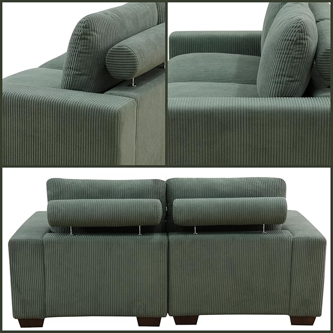 Sectional Couches for Living Room, Loveseat Sofa Comfy Cloud Couch - Image 5