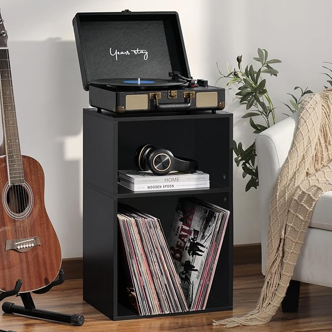 YAHARBO 2 Cube Bookshelf, Horizontal Book Shelf, Small Cubby Bookcase - Image 2