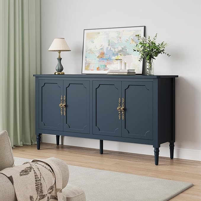 Console Cabinet, Wood Buffet Cabinet, Media Cabinet - Image 9