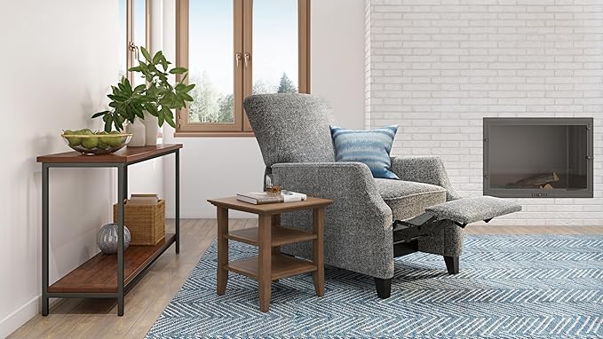 SIMPLIHOME Acadian SOLID WOOD 19 Inch Wide Square Transitional End Table in - Image 8
