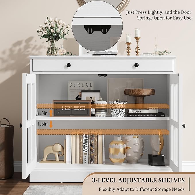 GarveeHome 35.4" Sideboard Buffet Cabinets - Image 9