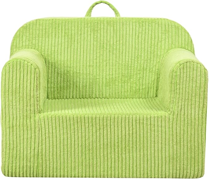 Kids Sofa, 2-in-1 Comfy Toddler Couch, Soft Sherpa Fold Out Toddler Chair - Image 4