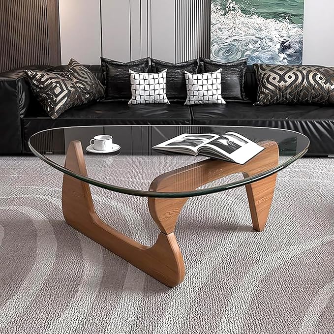 Modern Glass Coffee Table for Living Room, Mid Century Coffee Table Stylish - Image 6