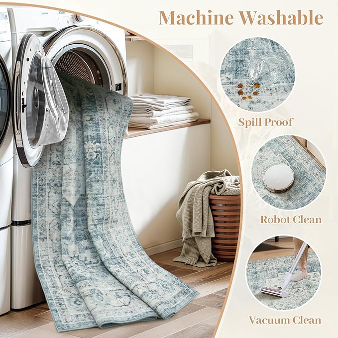 LIVEBOX Washable Area Rug 6x9 Rugs - Image 7