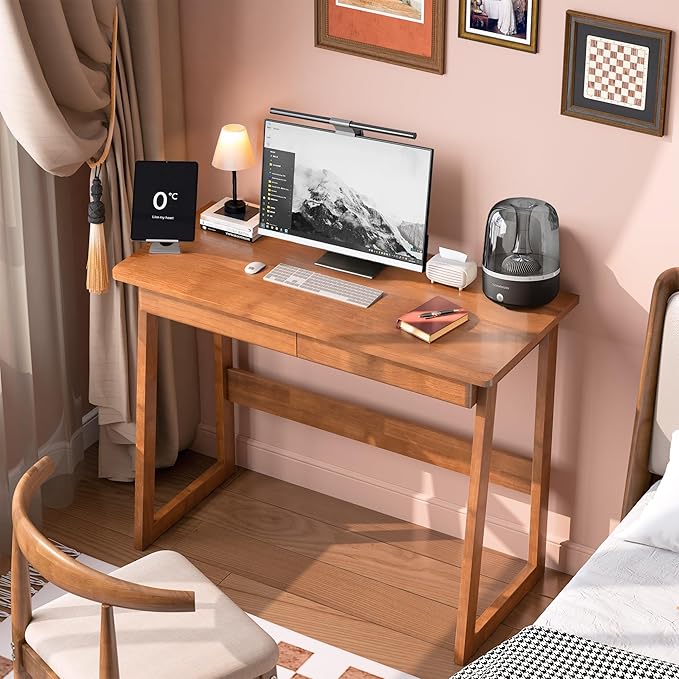100% Solid Wood Writing Desk - Image 7