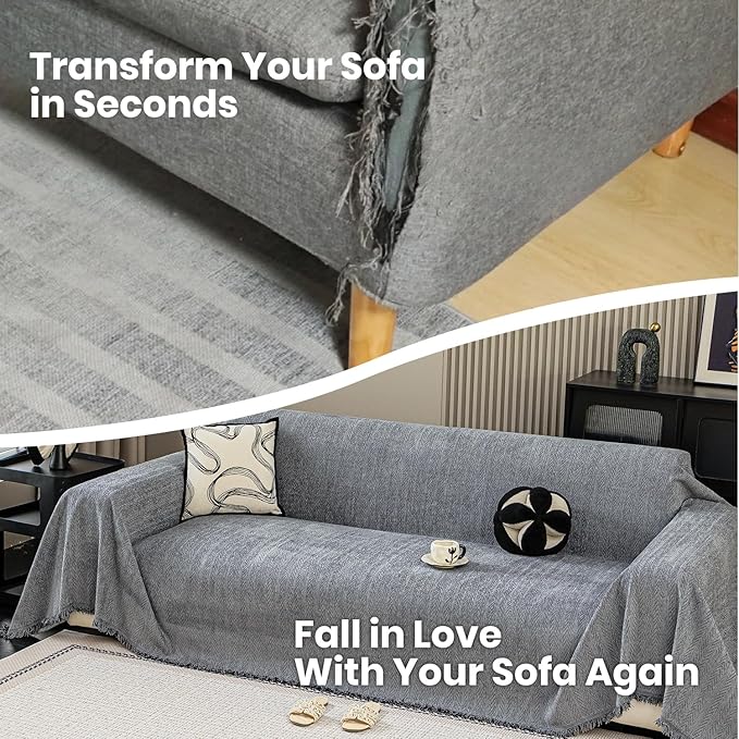 Nobildonna Sofa Cover Washable Soft Thicken Chenille Couch Cover - Image 5