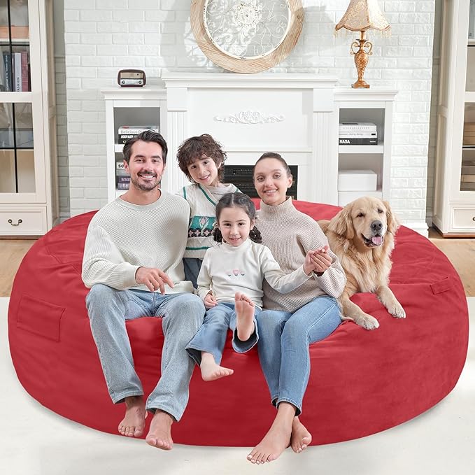 7FT Bean Bag Chair, Large Bean Bag Chairs - Image 2