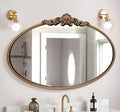 WAMIRRO Oval Mirror, Antique Brass Mirrors by WAMIRRO