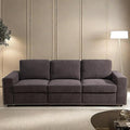 Sectional Couches for Living Room, 93″ Nail-Head Cloud Couches, Modern Comfy 3 by GlasFlength