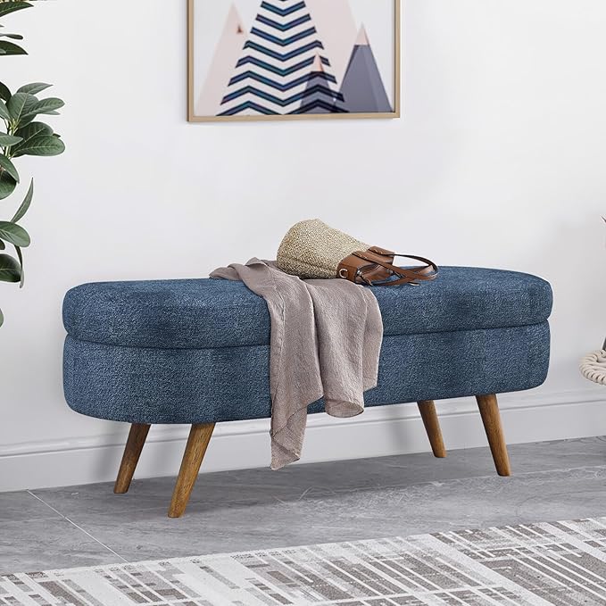 NicBex Ottoman Bench with Storage - Image 2