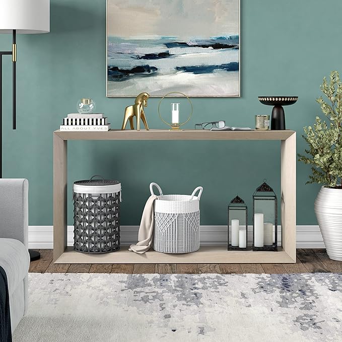 Henn&Hart 55'' Wooden Rectangular Console Table Entryway Table, Sofa Table - Image 7