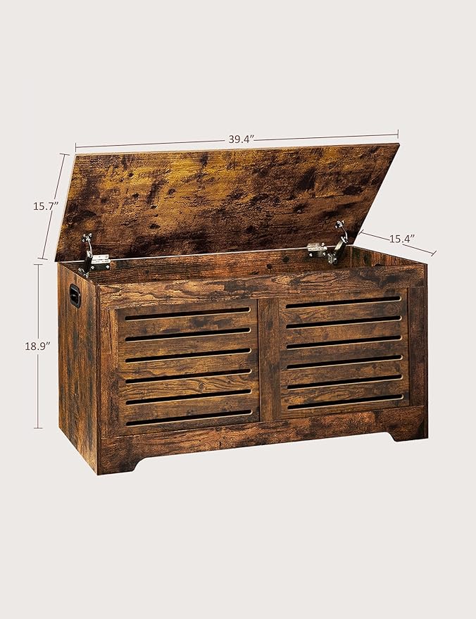 DINZI LVJ Storage Chest, 39.4”Wooden Toy Box - Image 9