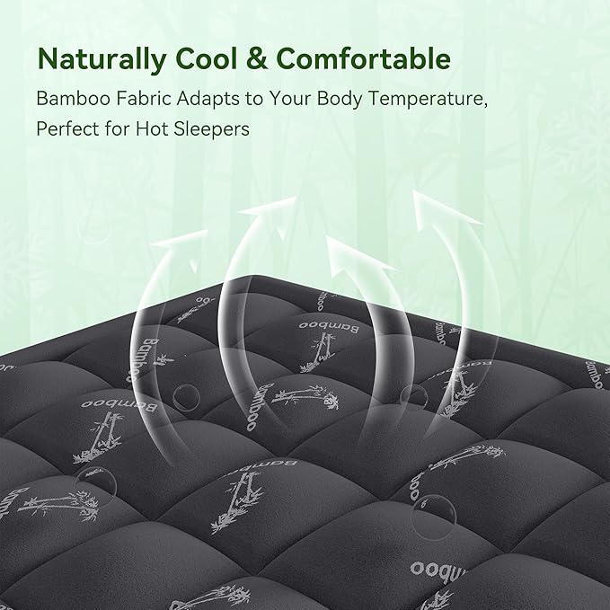 Anluoer Memory Foam Mattress Topper King - Image 3