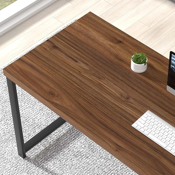 FOLUBAN Modern Computer Desk for Home Office, Large Writing Table - Image 4