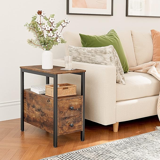 HOOBRO End Table, Narrow Chairside Table - Image 5