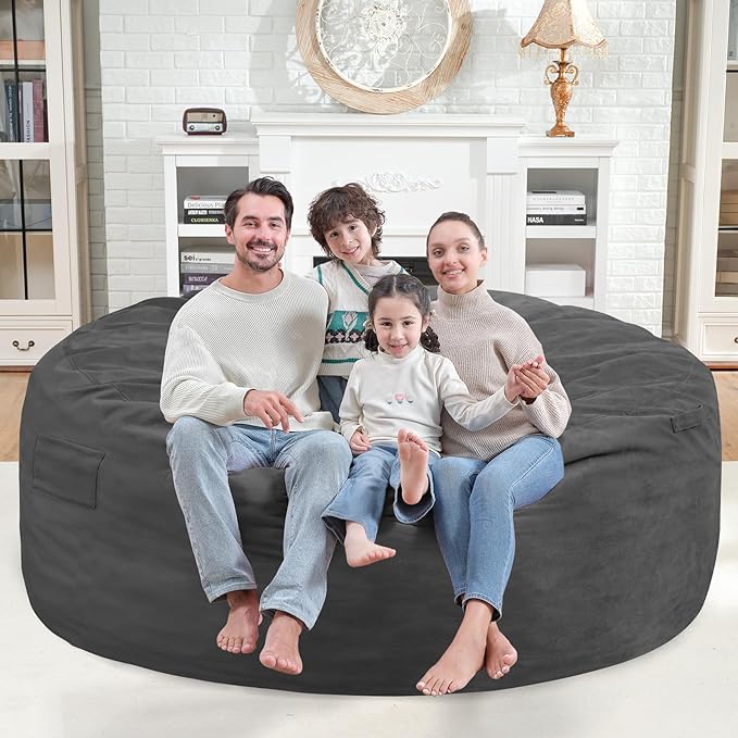 6FT Bean Bag Chair, Large Bean Bag Chairs - Image 2