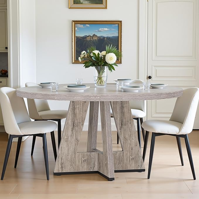 NicBex 47-Inch Round Dining Table by NicBex