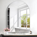 FORBATH Large Arched Wall Mirror 48x36 Inch, Arched Mirror by FORBATH
