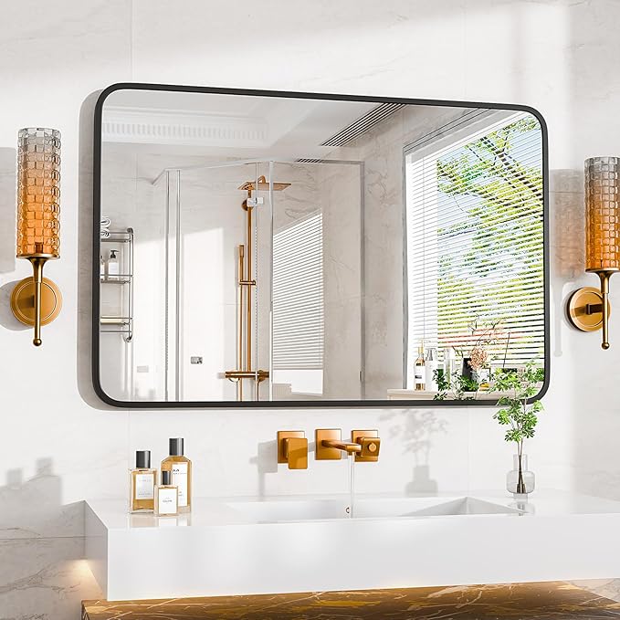 24"×36" Bathroom Mirror for Wall, Modern Bathroom Vanity Mirror - Image 7