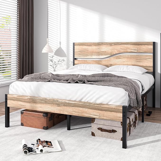 VECELO Queen Size Bed Frame - Image 3