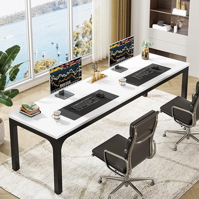 Tribesigns 78.7 Inches Extra Long Computer Desk 2 Person Desk, Double Long Desk by Tribesigns