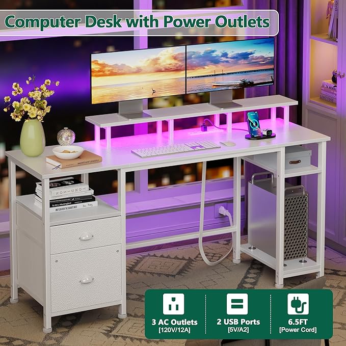 Furologee 61" Computer Desk - Image 3