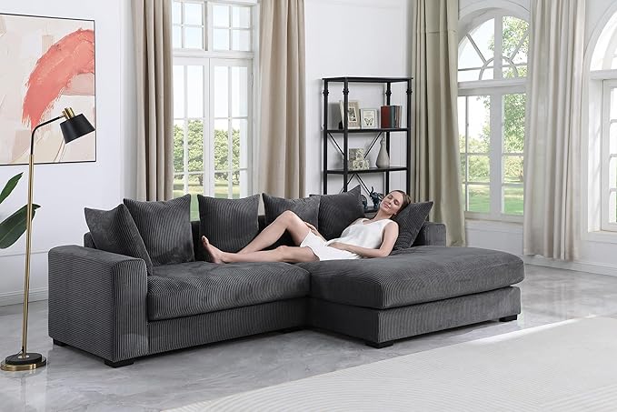Evan L Shape sectional Sofa for Living Room - Image 4