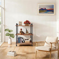 Industrial Bookshelf, 3 Tier Pipe Shelving, Industrial Pipe Shelf by ANYNICE