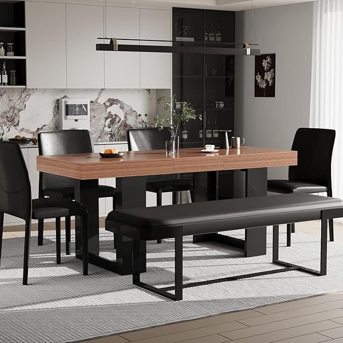 63"-78.74" Rectangular Extendable Dining Table - Image 3