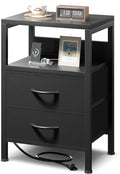 NightStand Bedside Charging Table Bedroom by Lazzanto