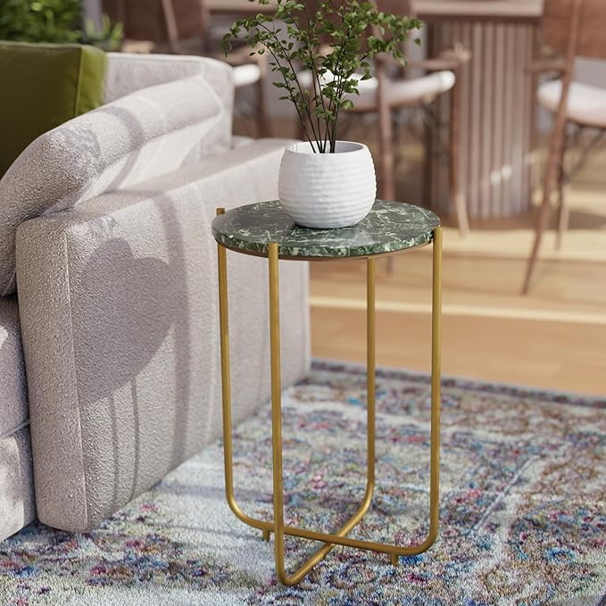 Relso Urdhva End Table – 24" Tall Round Side Table by Relso