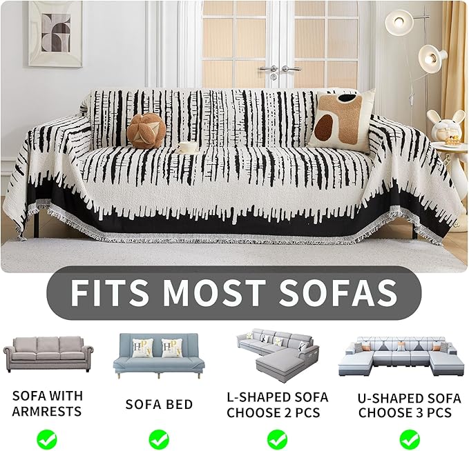 HAOMAIJIA Boho Sofa Covers Couch Covers - Image 5